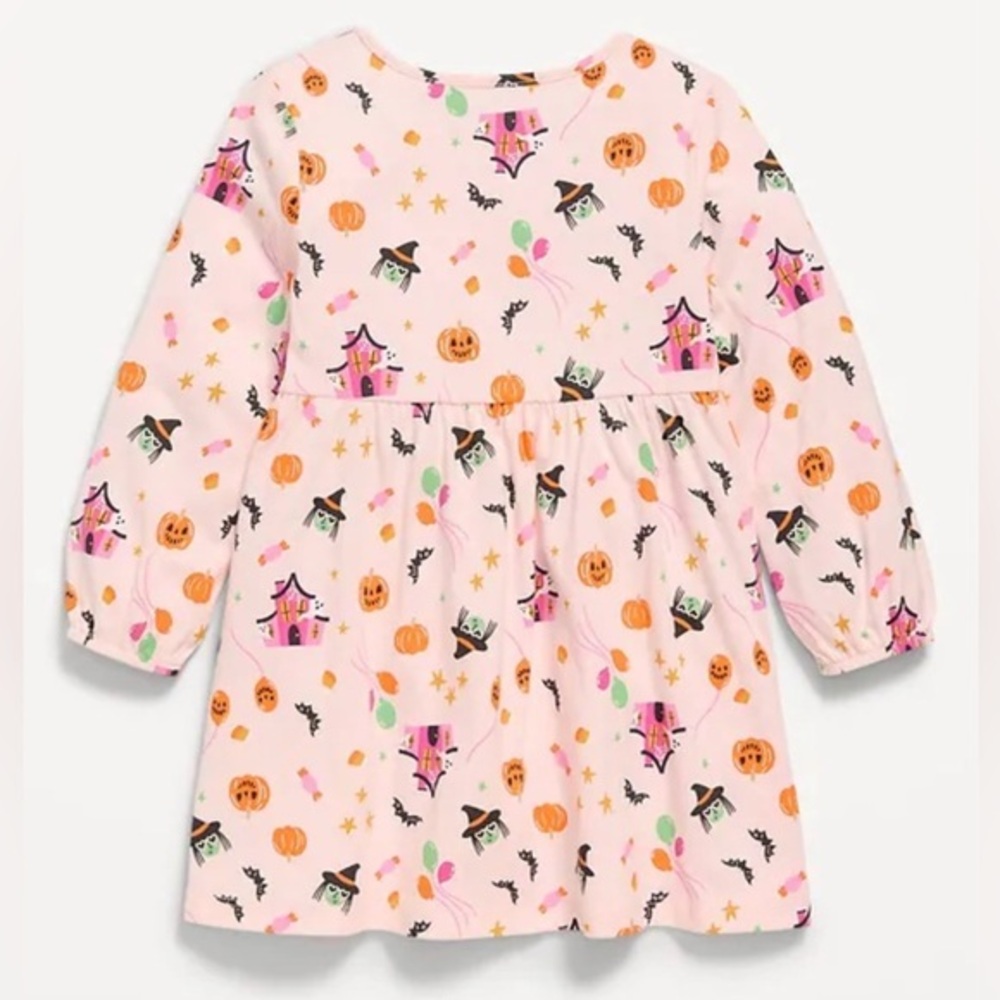 New Old Navy Girl’s Halloween Witch Print Dress Size 4T NWT
